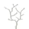 Silver Metal Tree Branch Jewelry Stand With Marble Base, 13" x 9" x 3"